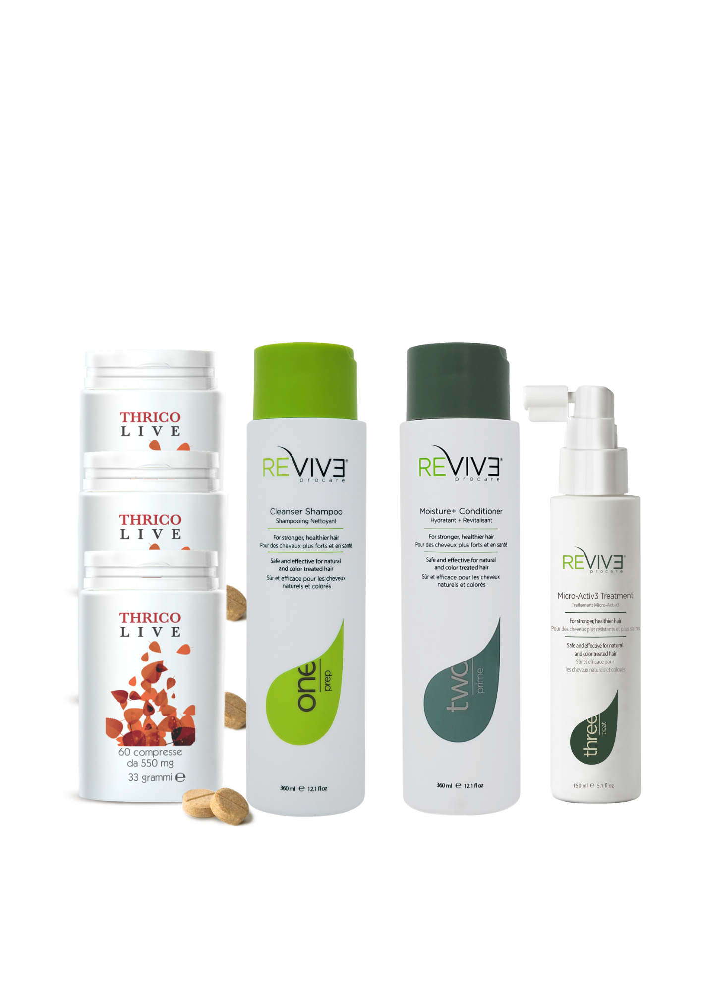 Trio Revive + Integratori Capelli Thrico Live 3 mesi